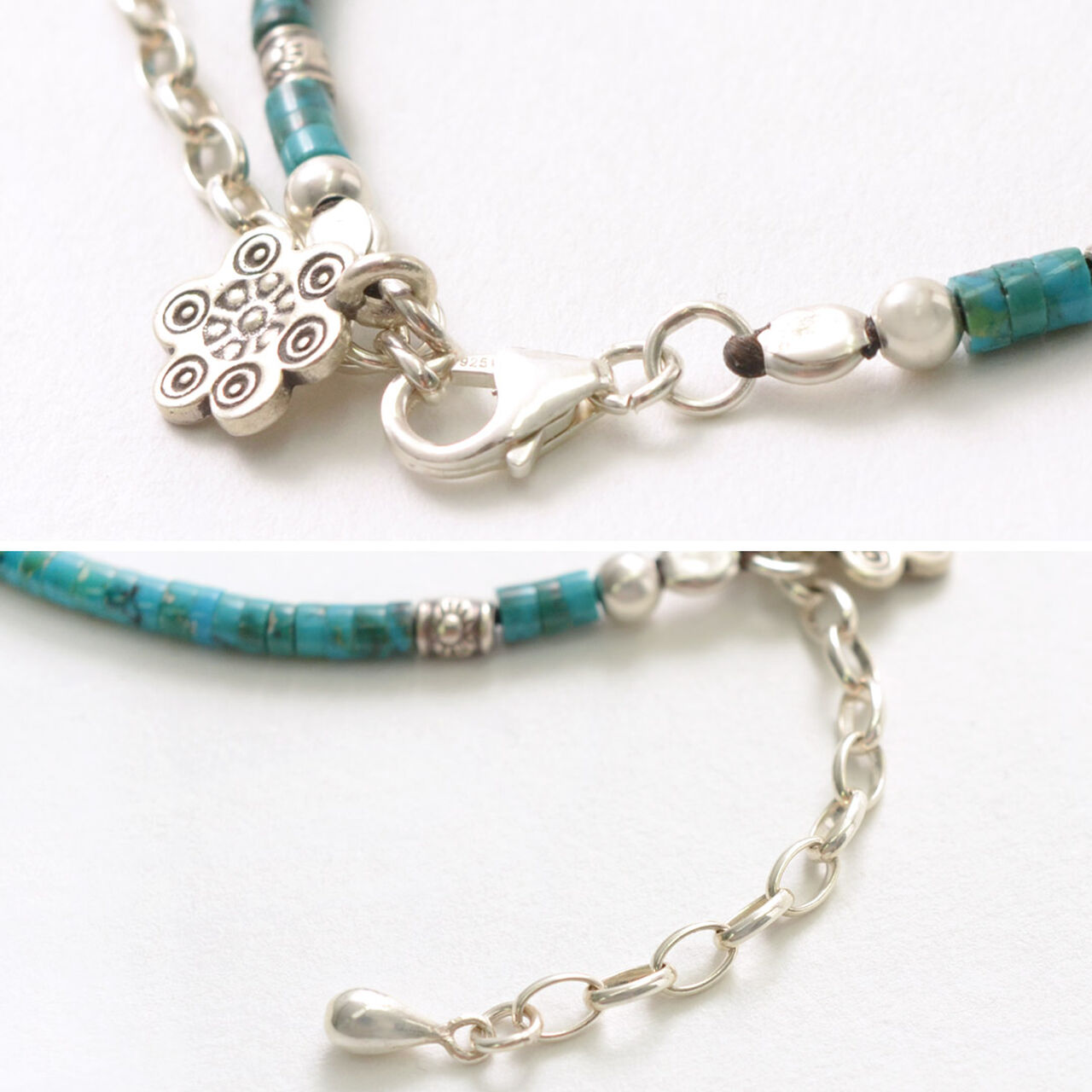 Turquoise Beaded Anklet,, large image number 6