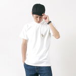 Hand Embroidered Pump T-Shirt,White, swatch