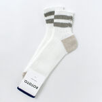 O.S. Ribbed ankle socks,Beige, swatch