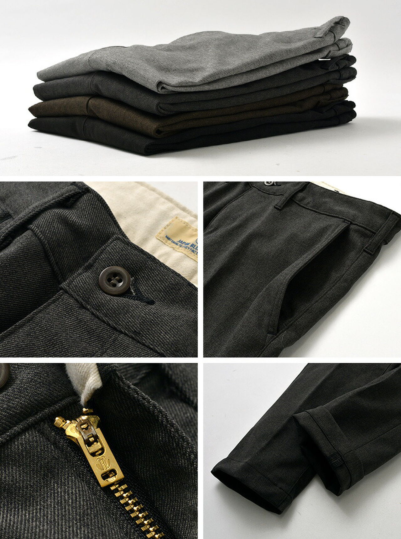 Officer Tapered Full Flanser Trousers,, large image number 12