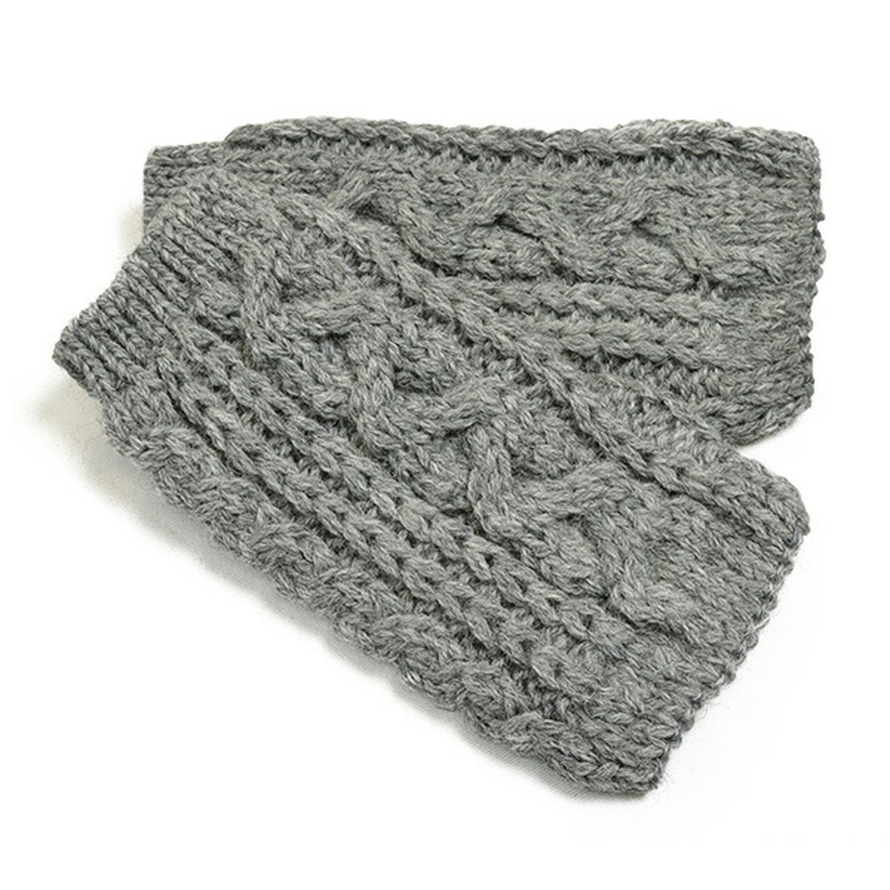 Cable Knits Mittens,SteelGrey, large image number 0