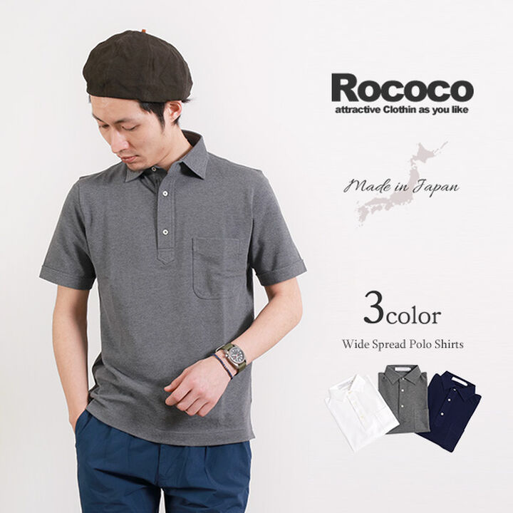 Premium Cotton Widespread Polo Shirt/Short Sleeves