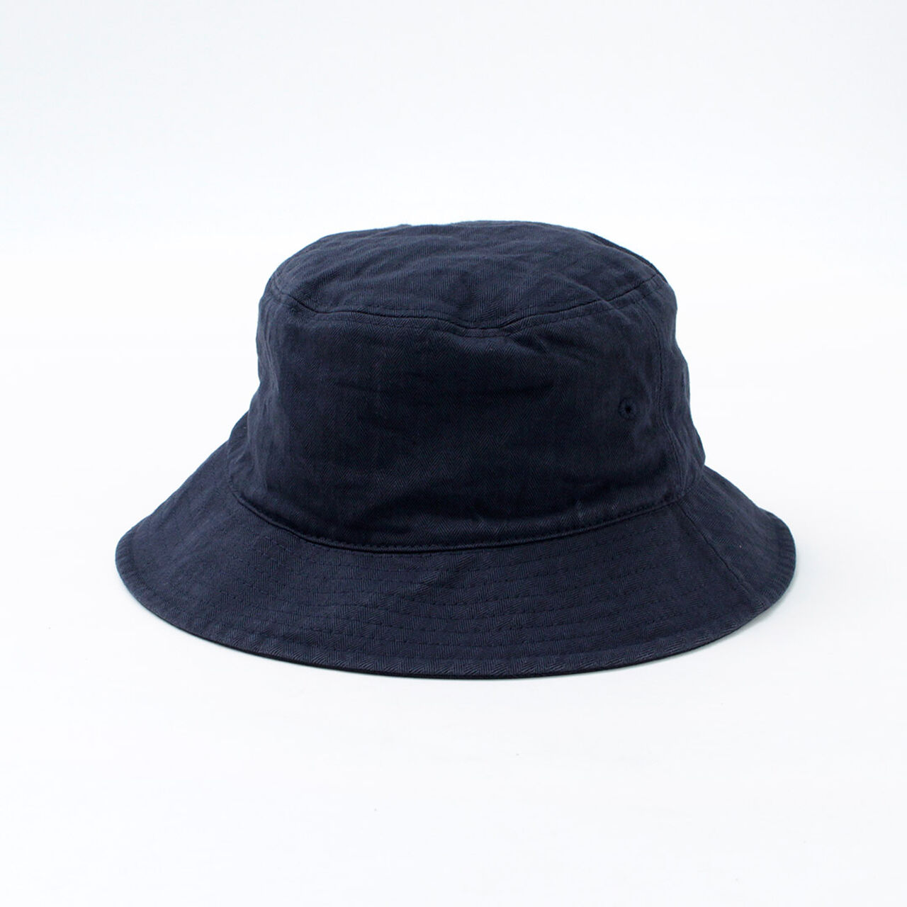 Bespoke Vintage Herringbone Bucket Hat,Navy, large image number 0