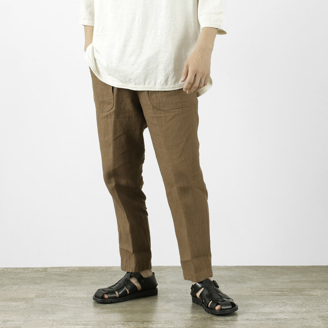 Fine Linen Daytripper Pants,Brown, large image number 0