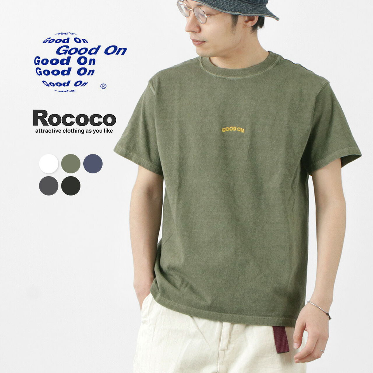 Special order GOOD ON Arch Logo Embroidery T-shirt,, large image number 1