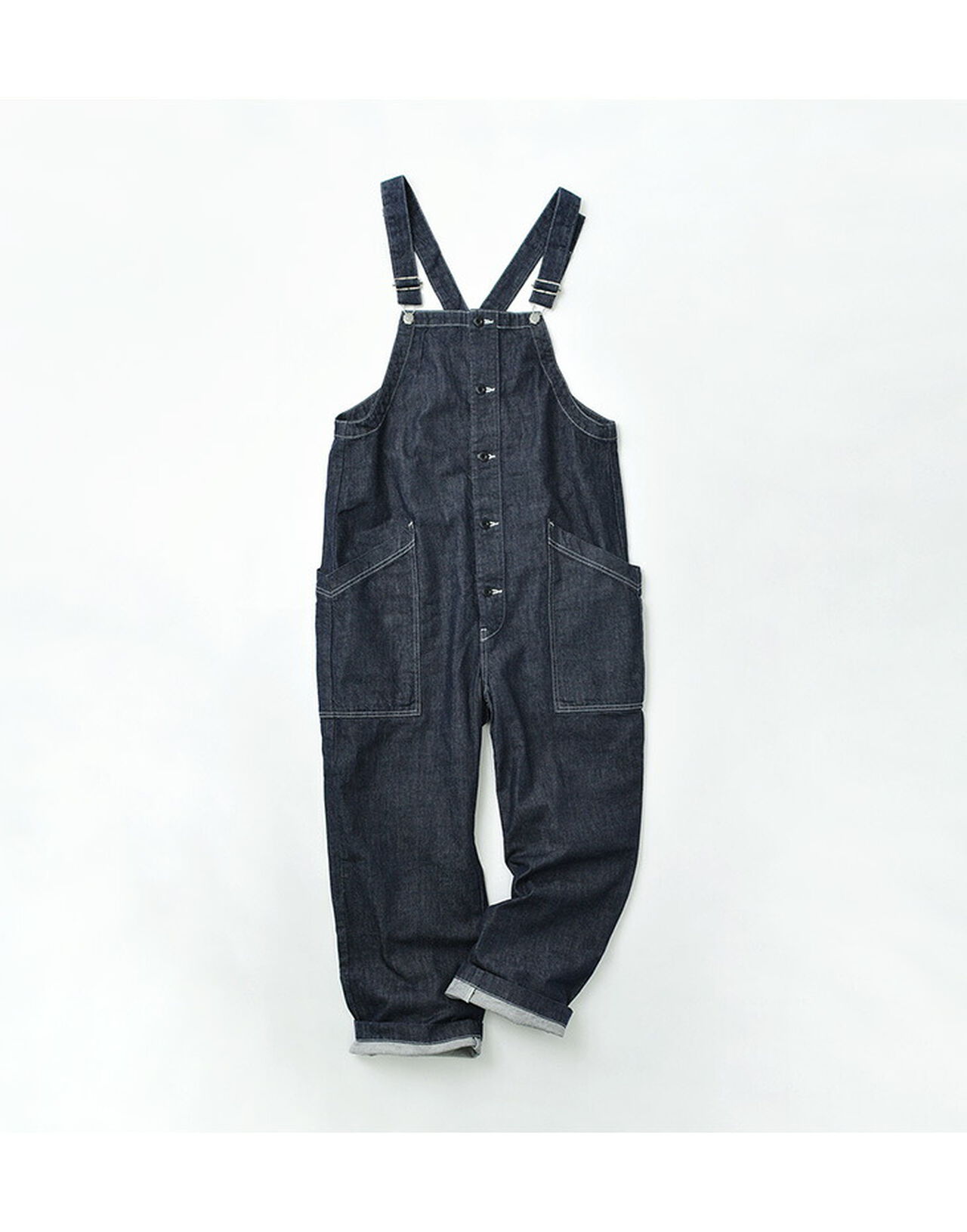 Overalls / 10oz Non-Faded Denim,, large image number 2