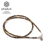 Tiger Eye (3mm) Cut Beads Necklace,Yellow, swatch