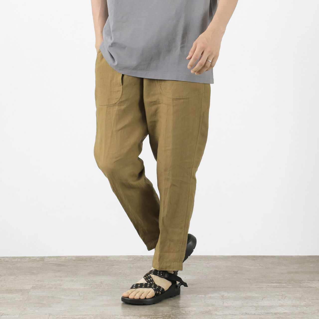 Fine Linen Daytripper Pants,Khaki, large image number 0