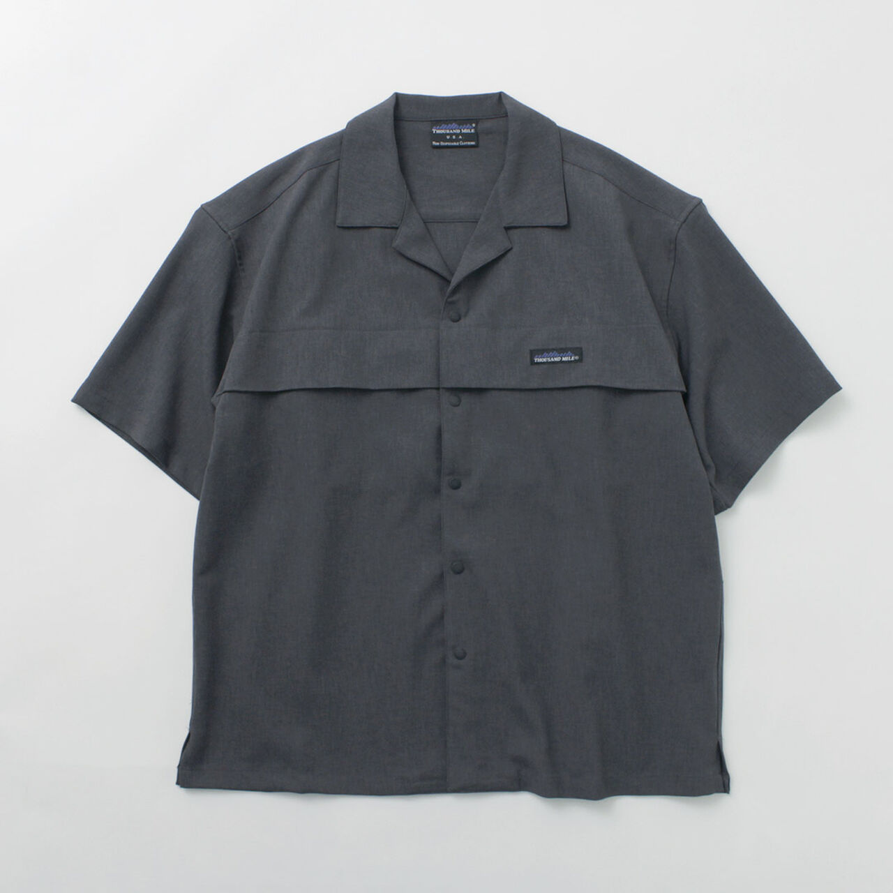 Short Sleeve Open Collar Shirt,, large image number 3