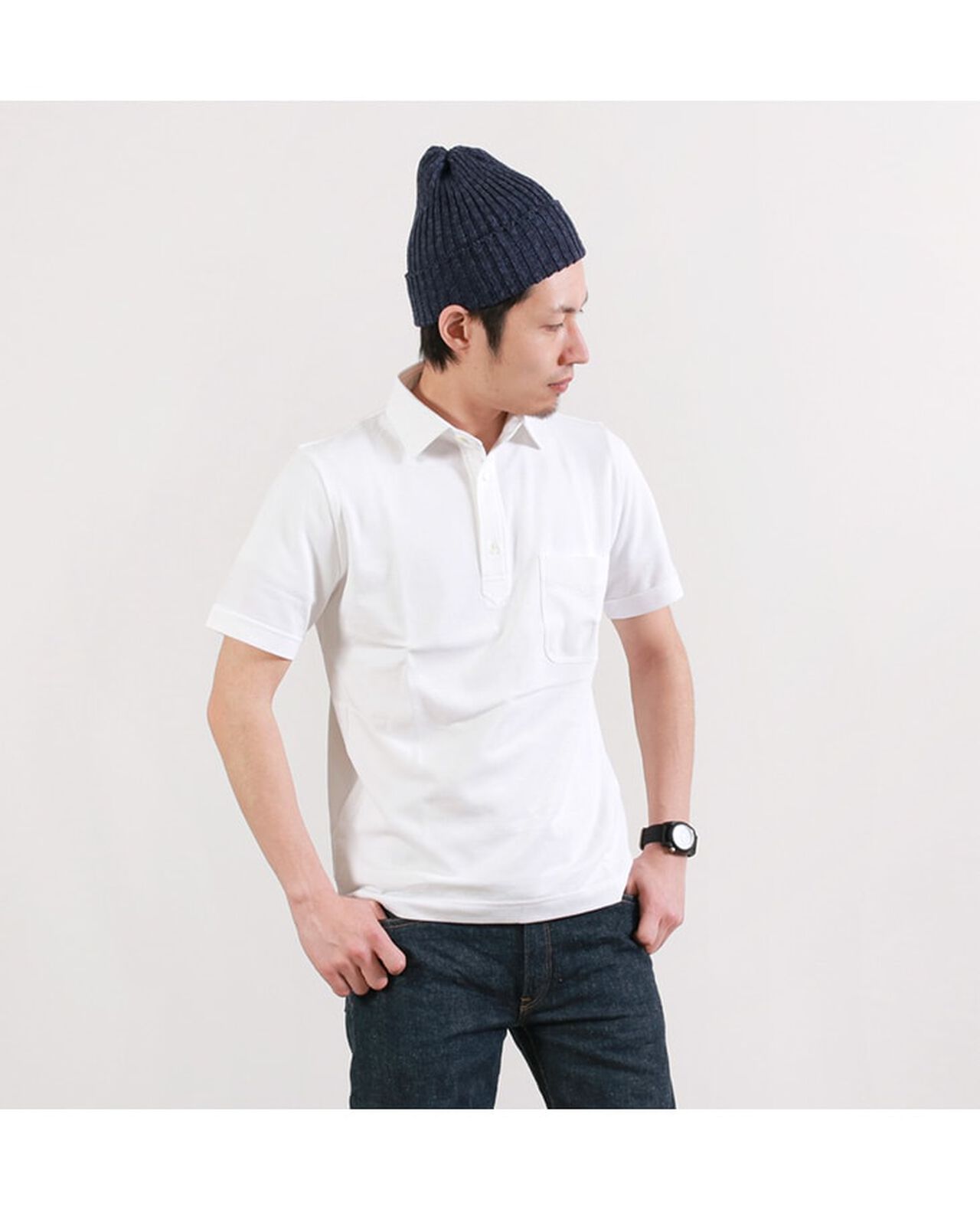 Premium Cotton Widespread Polo Shirt/Short Sleeves,, large image number 8