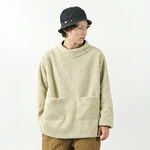 Jacquard Woven Boa Wide Smock,Cashmere, swatch