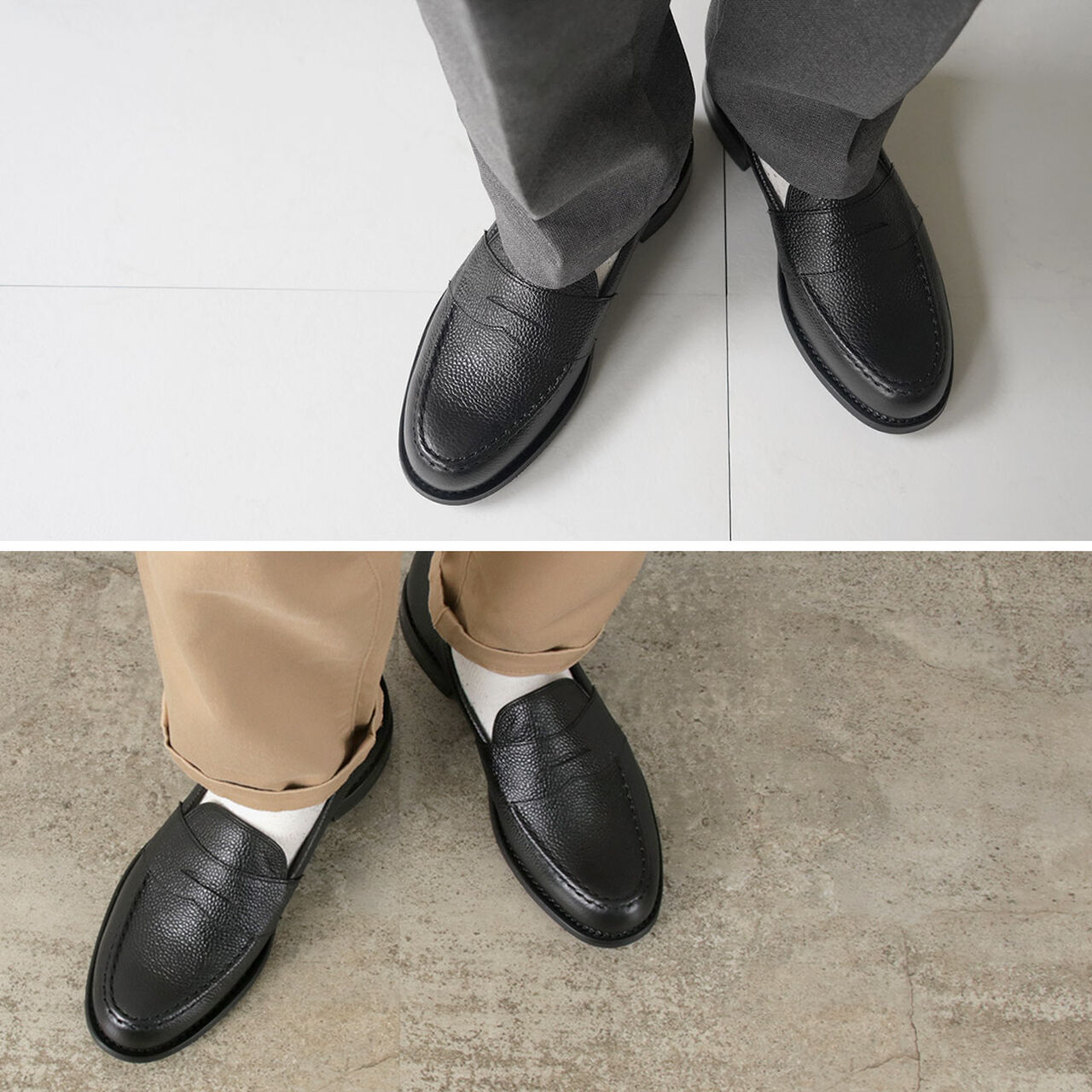 Howard R Coin Loafer Grained Calf,, large image number 4
