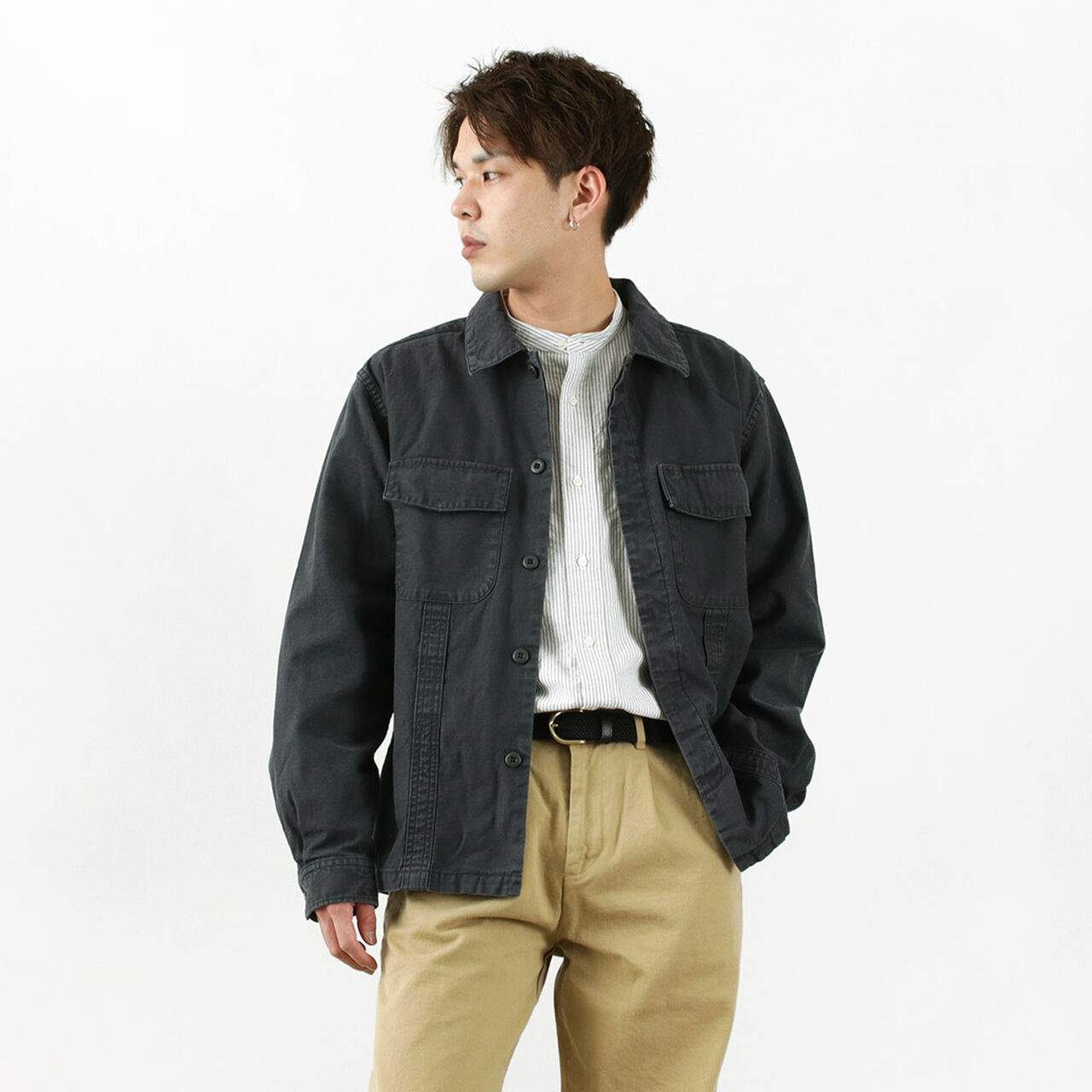 JAPAN BLUE JEANS CODE:SILVER / RJB4371S Military Fatigue Jacket