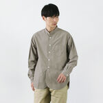 FRC005 Special order military dump band collar shirt, long sleeves,Grey, swatch