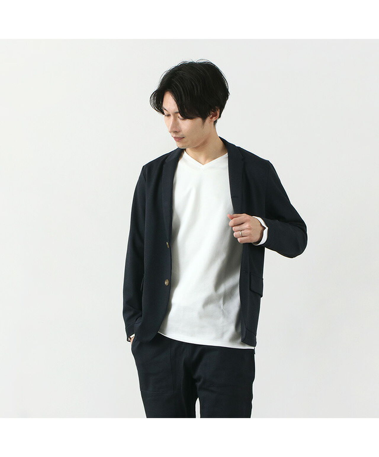 Tokyo Made V-Neck Long Sleeve Dress T-Shirt,, large image number 3