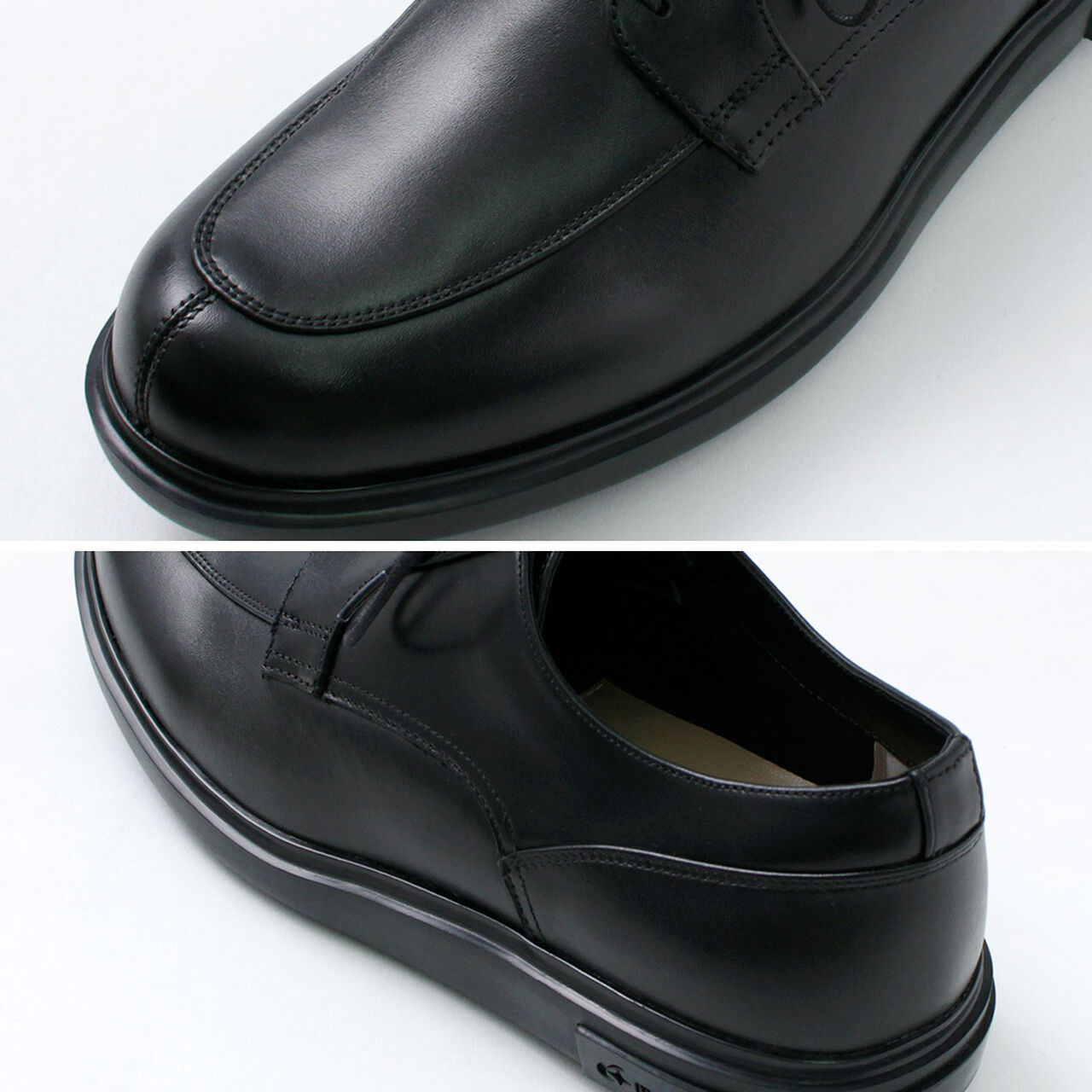 U-tip traditional leather shoes,, large image number 4