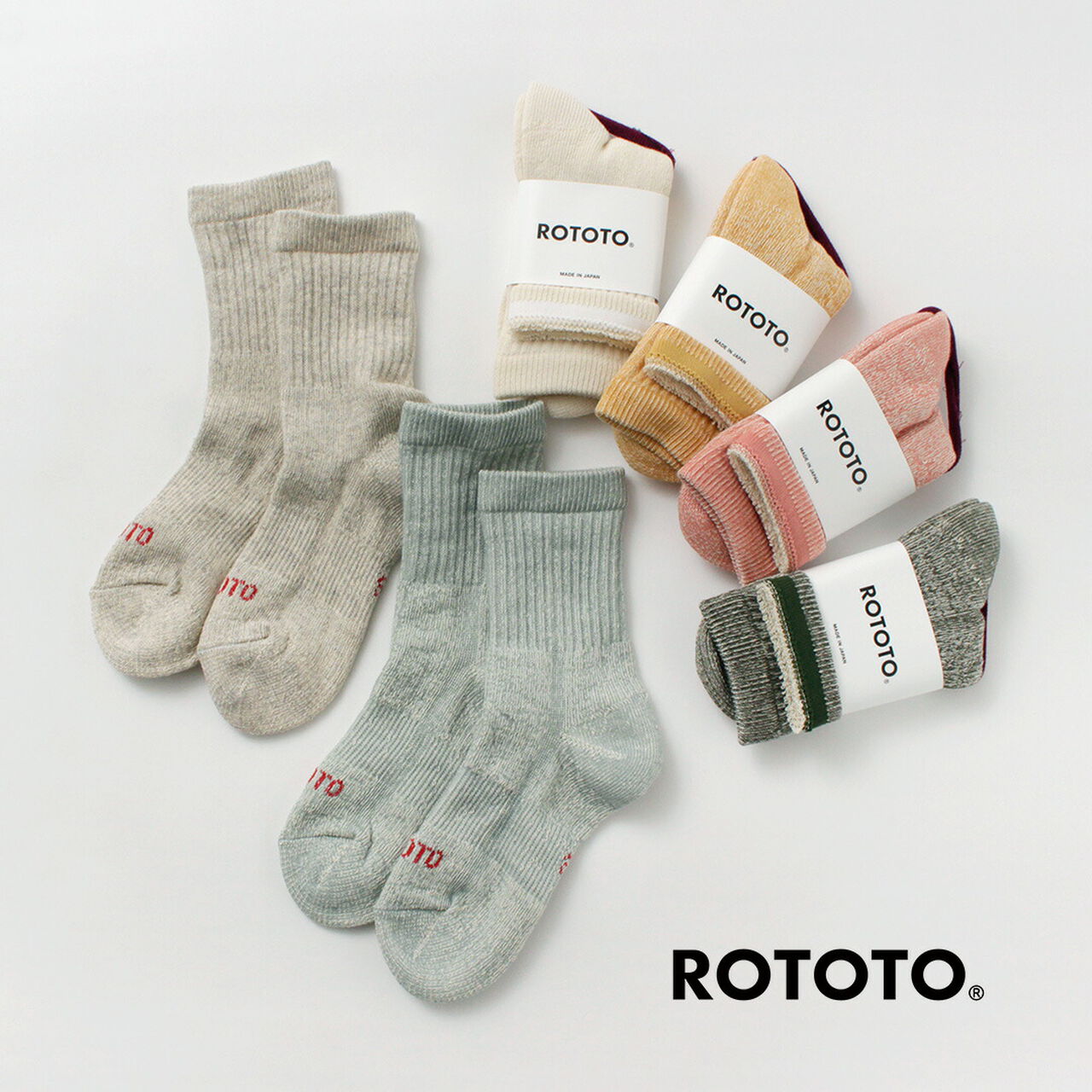 Double Face Mini Crew Socks Organic Cotton,, large image number 1