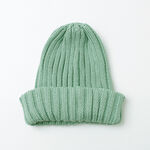 Cotton 2×2 ribbed bobby cap,Green, swatch