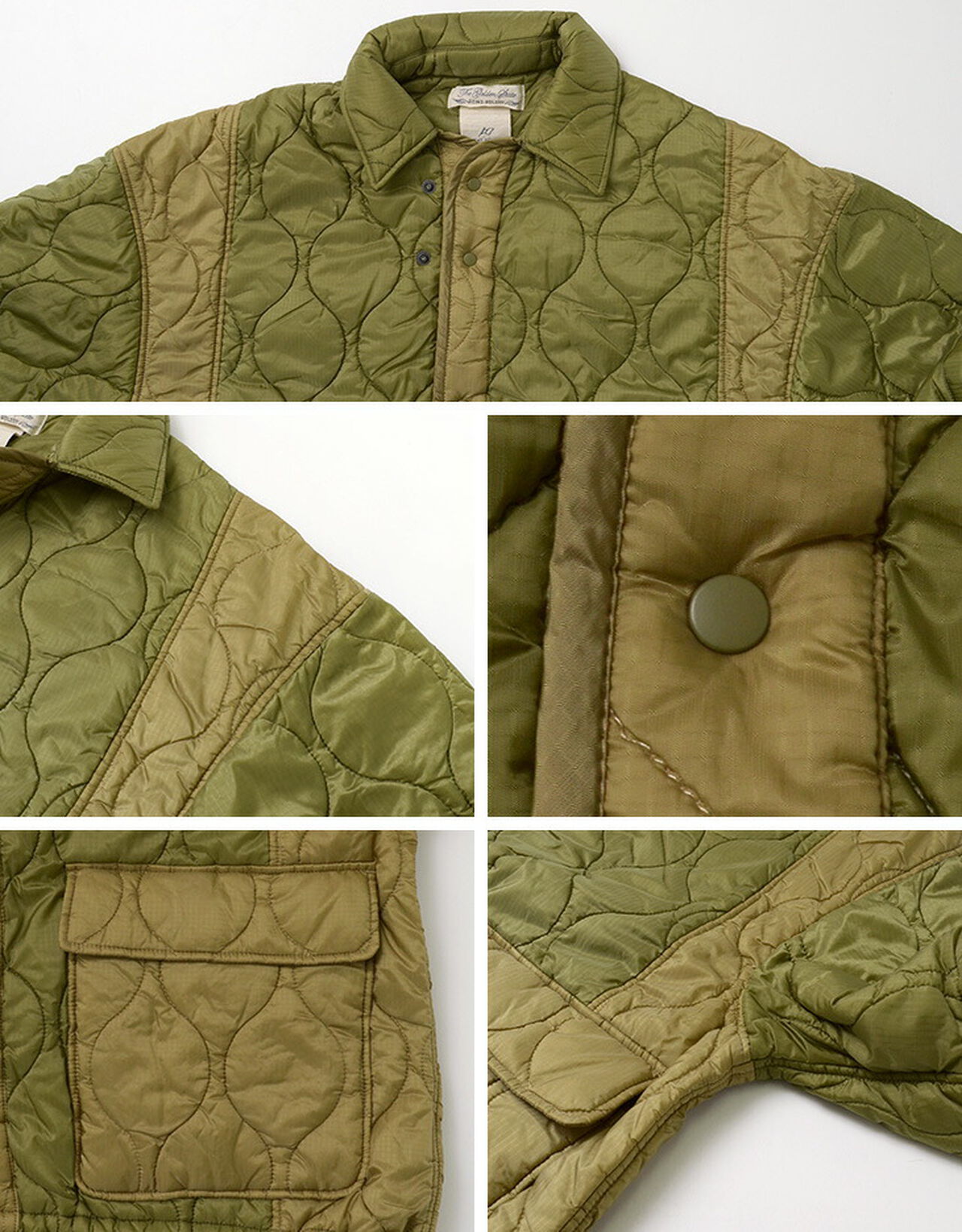 Military Ripstop Short Sleeve Quilted Shirt Jacket,, large image number 12
