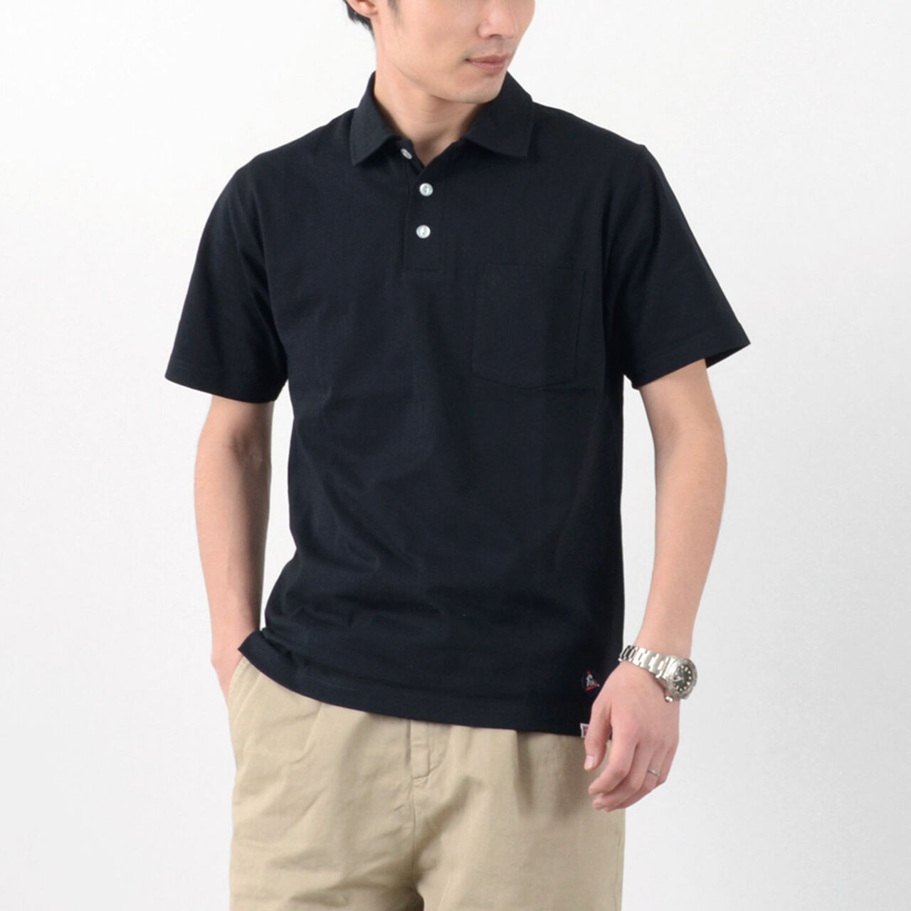 Special Order functional polo shirt,Black, large image number 0