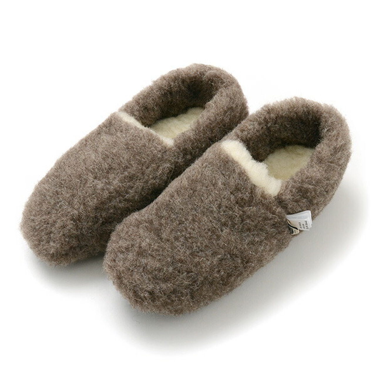 Boa Wool Shorty Slippers,MidBrown, large image number 0
