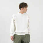 Wave cotton knit pullover,White, swatch