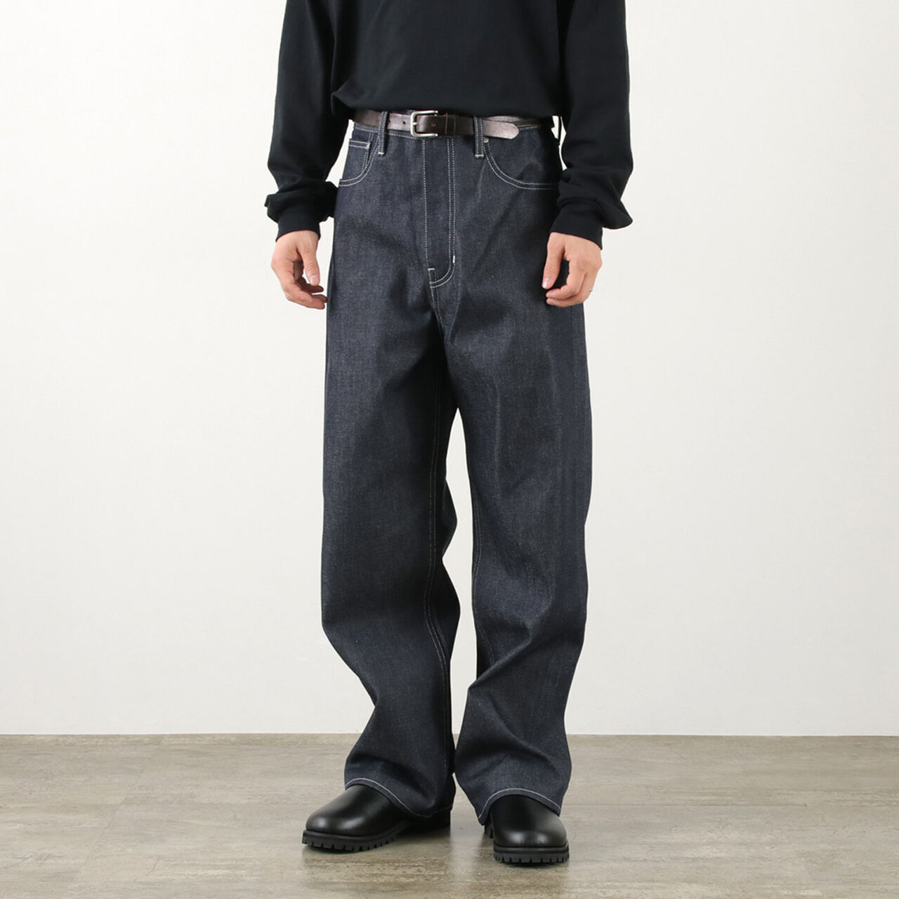 Wide Denim 5 Pocket Pants,, large image number 9