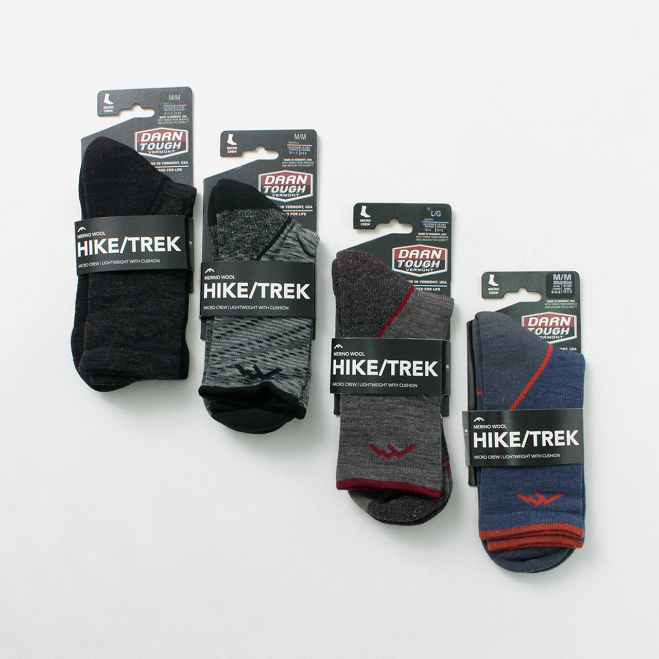 Light Hiker Micro Crew Lightweight Cushion Socks,, large image number 3