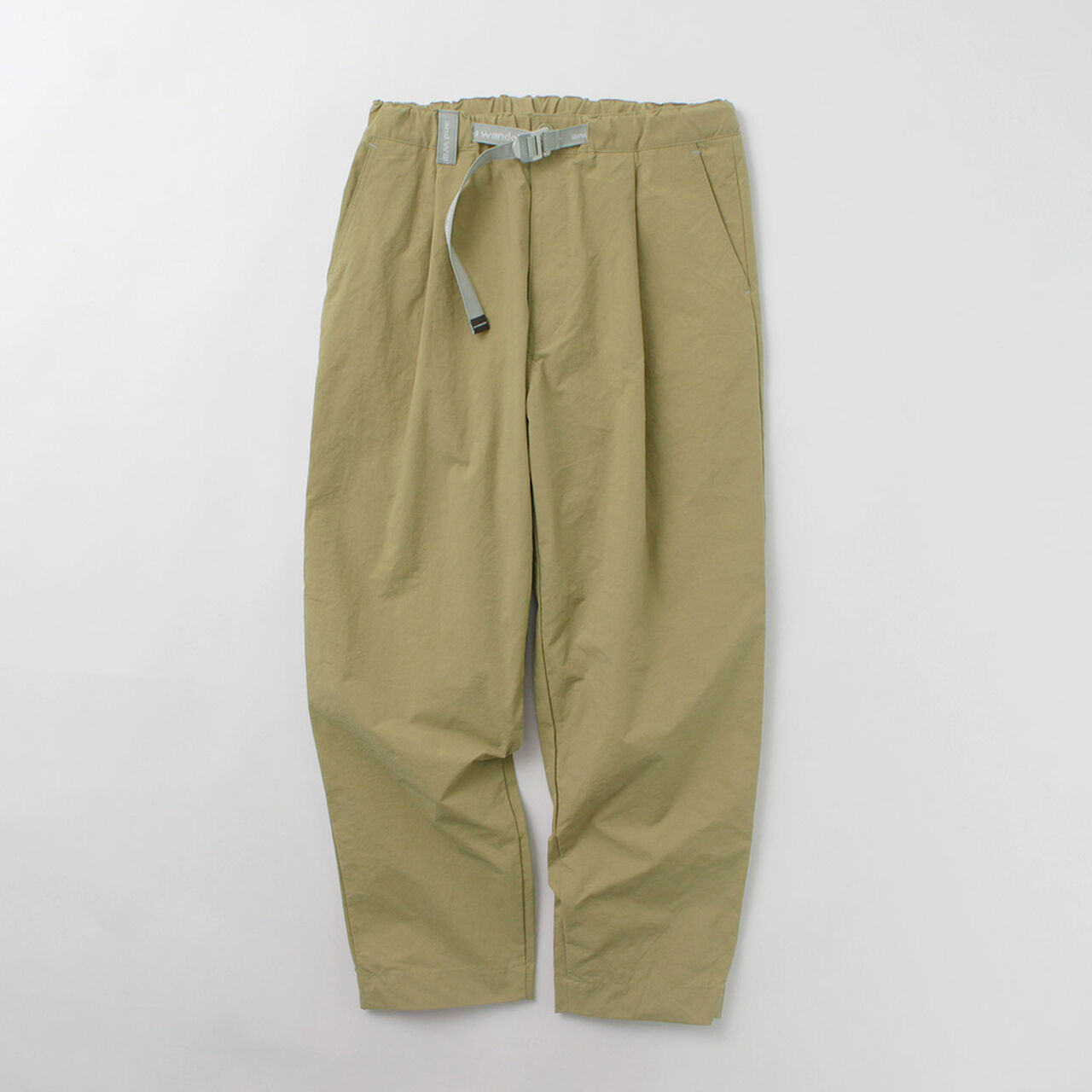Nylon Chino Tucked Tapered Pants,, large image number 3