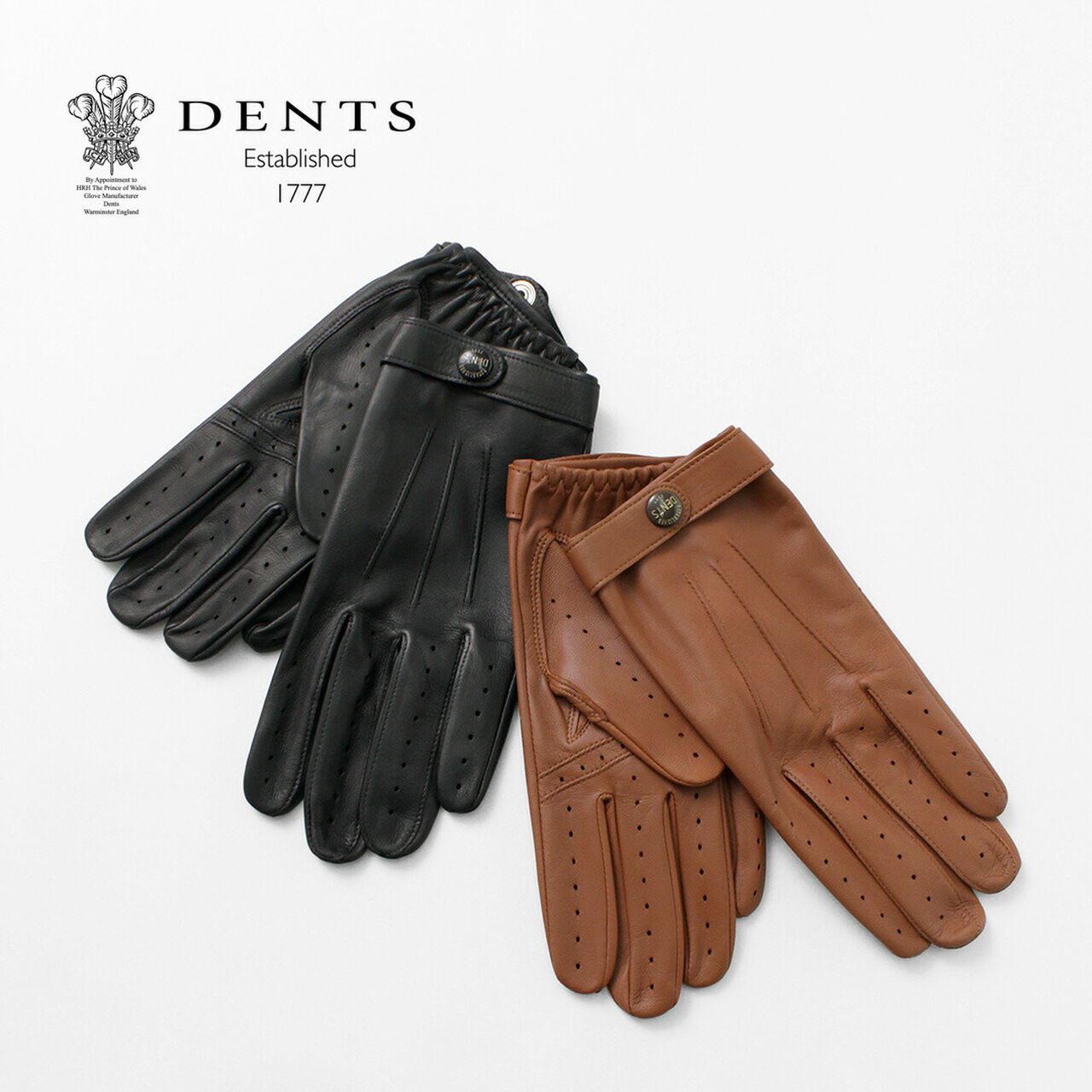 Fleming / Perforated leather gloves,, large image number 0