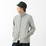 Monk zip-up fleece jacket,Grey, swatch