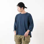 Heavy Jersey Round Loose T-shirt,Blue, swatch
