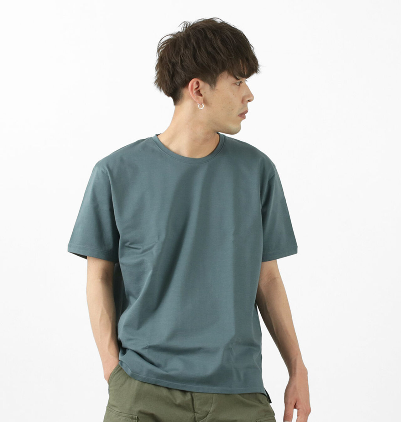 Tokyo Made Dress Organic T-shirt,BlueGrey, large image number 0
