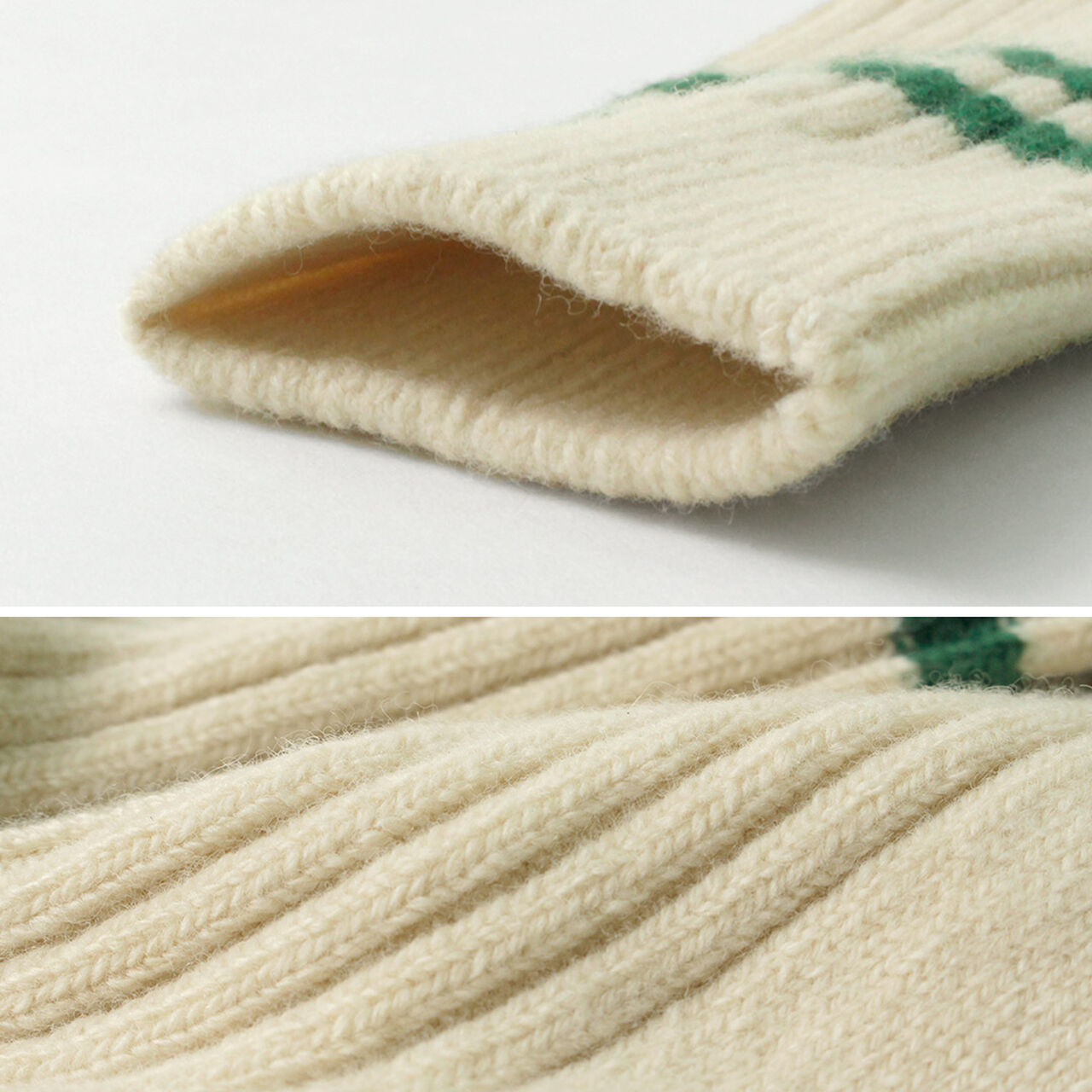 Merino Lambs Wool Striped Socks,, large image number 5