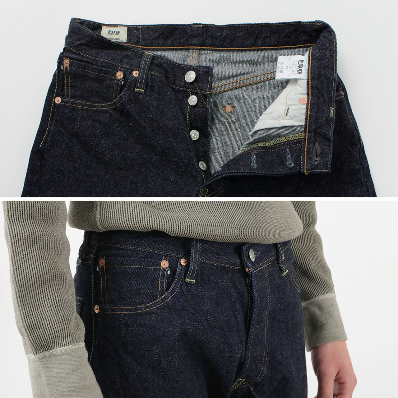F151-23 5P selvage jeans,, large image number 7