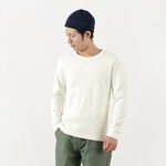Heavy Thermal T-Shirt/Long Sleeves,White, swatch