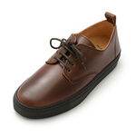 Plain Toe Leather Shoes,Brown, swatch