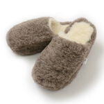 Boa Wool Basic Slippers,Brown, swatch