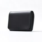 Cordovan compact wallet,Black, swatch