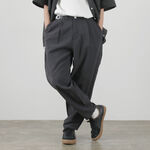 Lightweight Balloon Cropped Pants,Charcoal, swatch