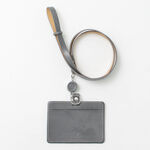 ID CASE WITH REEL STRAP,Grey, swatch