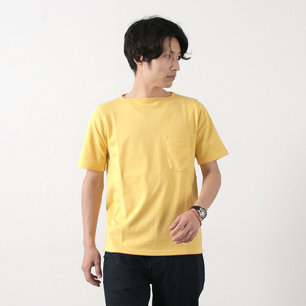 TE500 Summer Knit Pocket T-Shirt,Banana, large image number 0