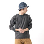 BR-3043 Small Knitted Vintage L/S Crew Neck T-Shirt,Black, swatch