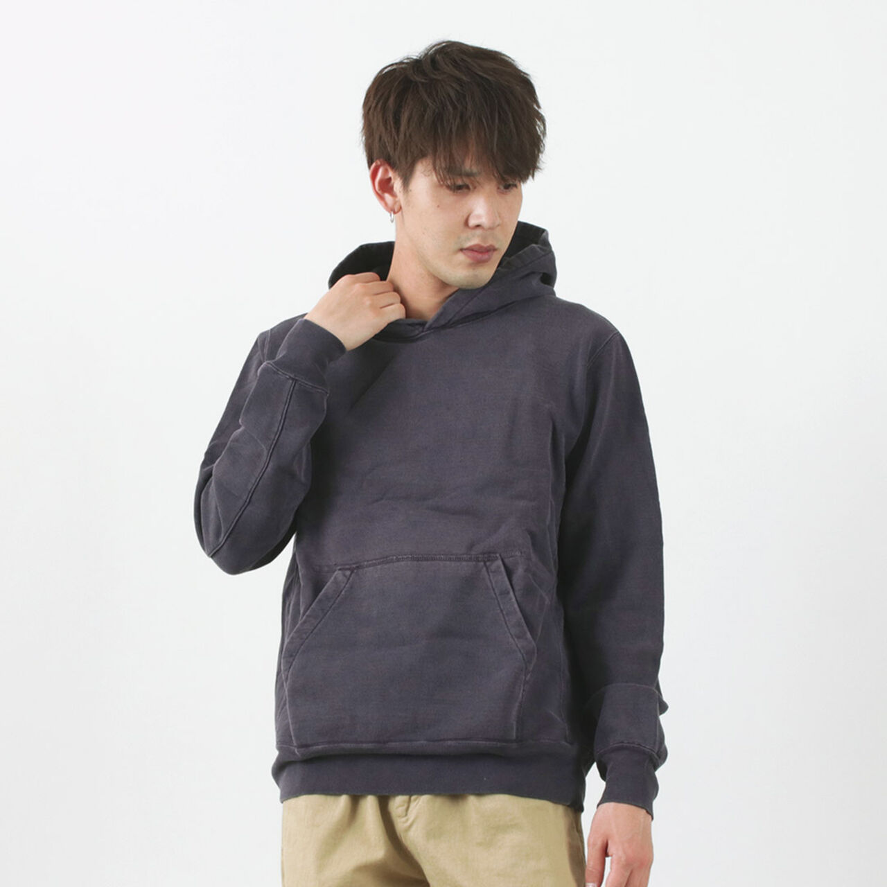 Color Special Order SP processed Lined Sweatshirt,Navy, large image number 0