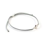 Eagle Notching Cord Anklet,Grey_Silver, swatch