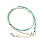 Turquoise W Wrap Bracelet Karen Silver,Blue, swatch