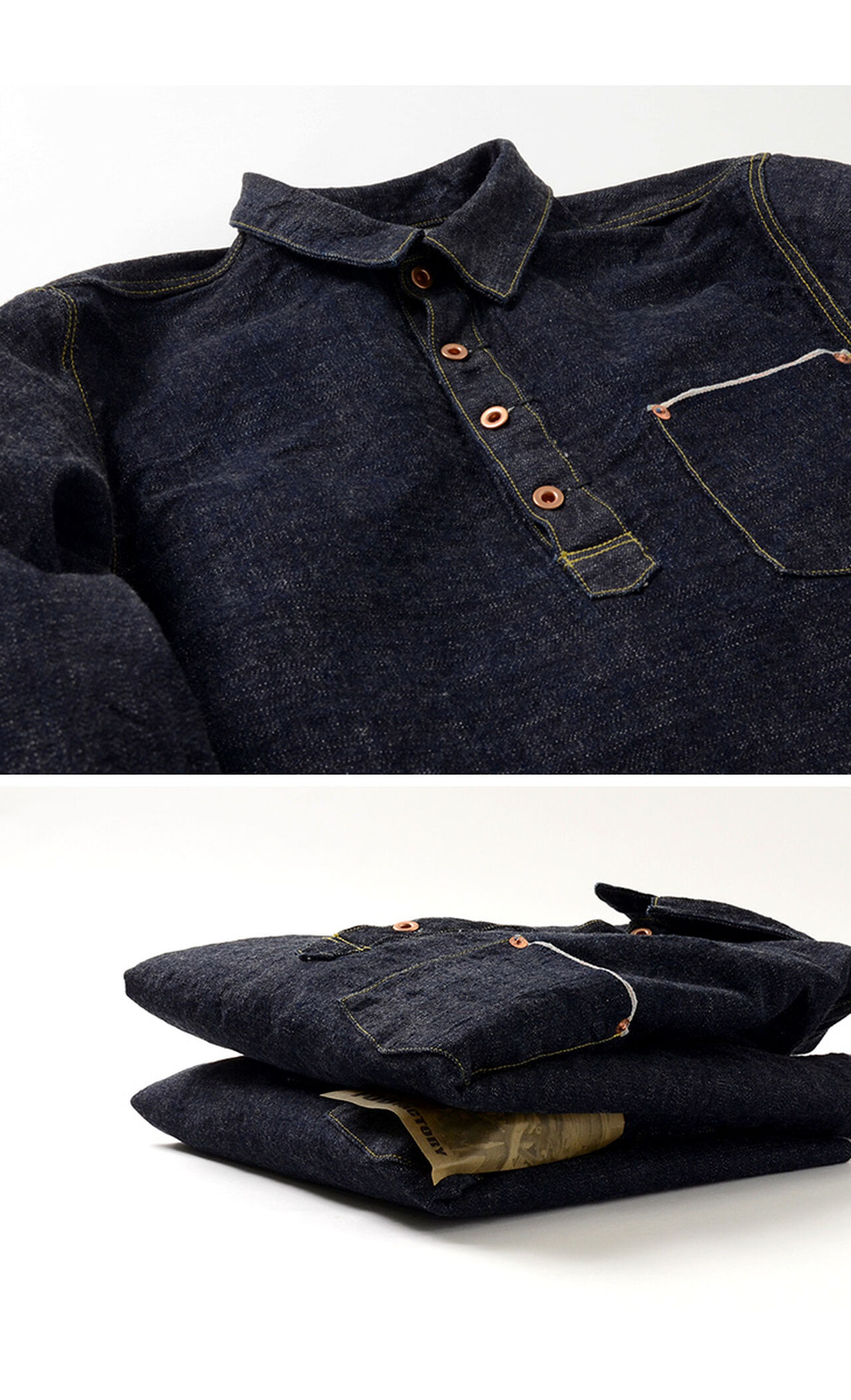 F2384 Denim pullover jacket,, large image number 4