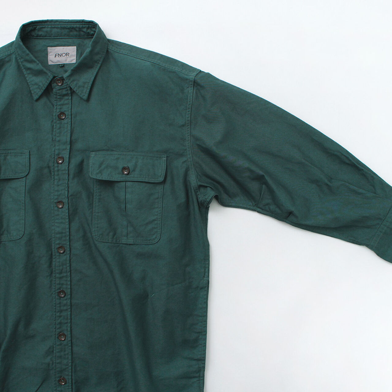Grandval garment dye Shrimp sleeve shirt coat,, large image number 6