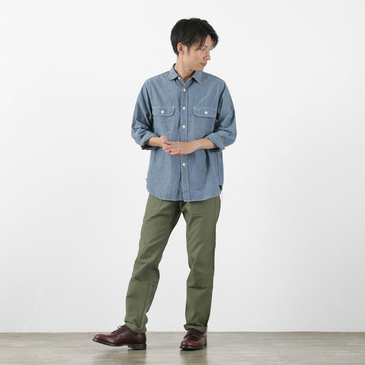 F3494 Chambray work shirt,, large image number 4