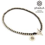 Wax cord silver series anklet,Black, swatch